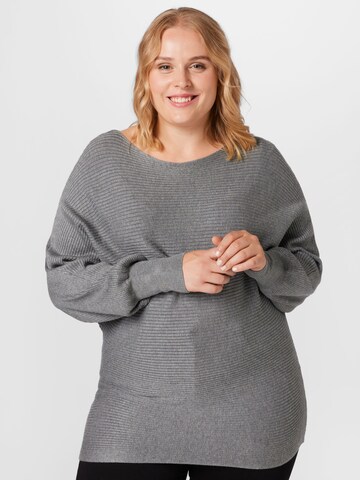 Pullover 'ADALINE' di ONLY Curve in grigio: frontale