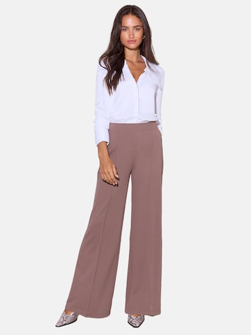 Lipsy Wide leg Pantalon in Bruin: voorkant