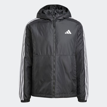 ADIDAS SPORTSWEAR Athletic Jacket 'ESS' in Black: front
