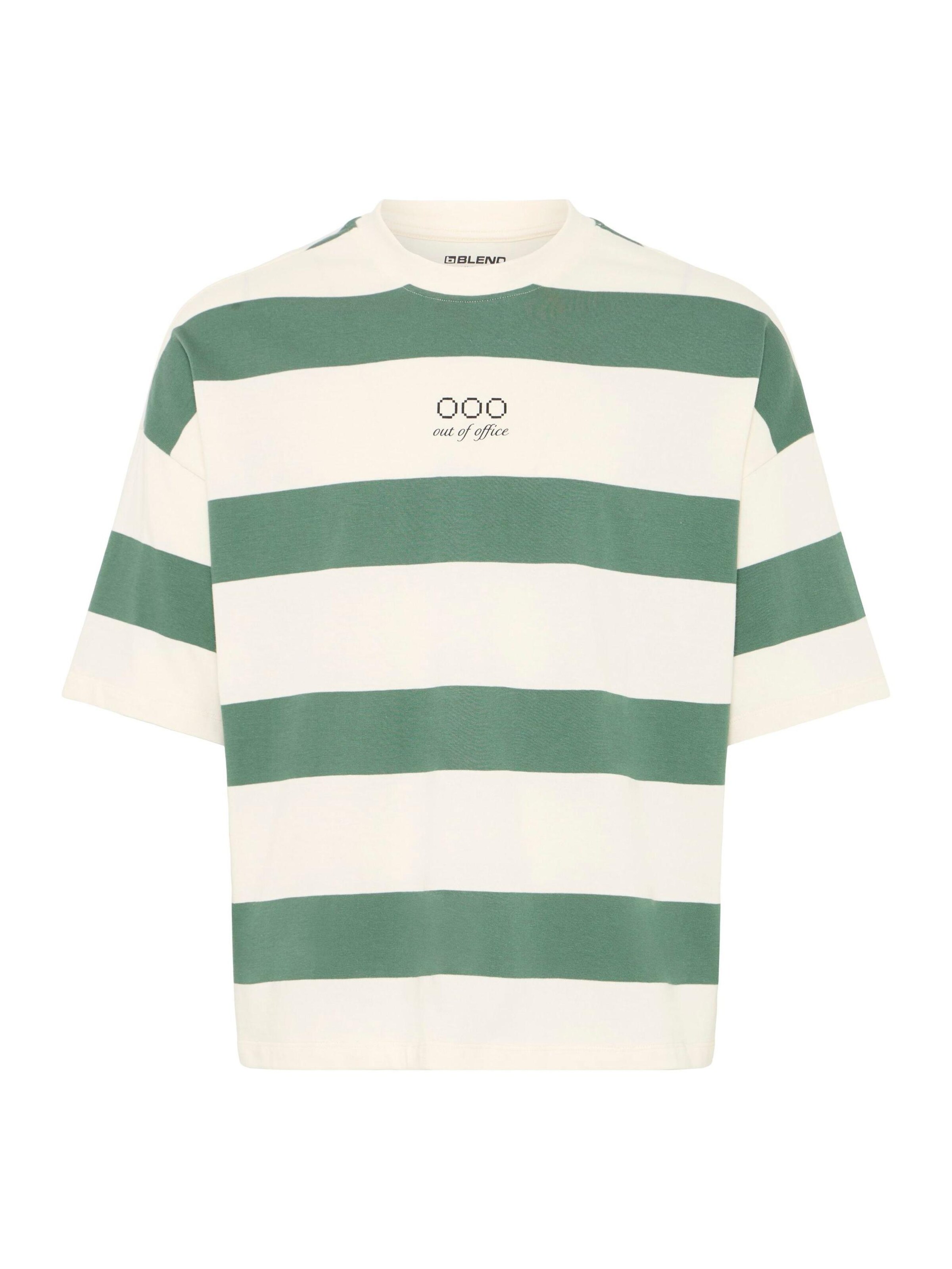 BLEND Shirt ' BHKaveh ' in Beige / Green, Item view