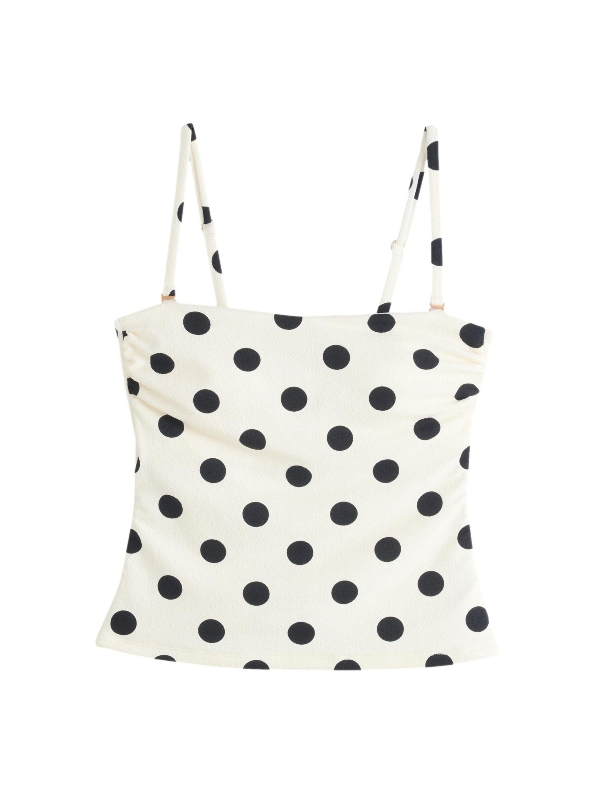 Next Bandeau Tankini top in White: front