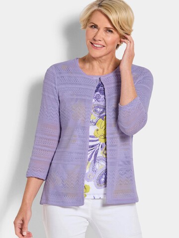 Goldner Gebreid vest in Lila: voorkant