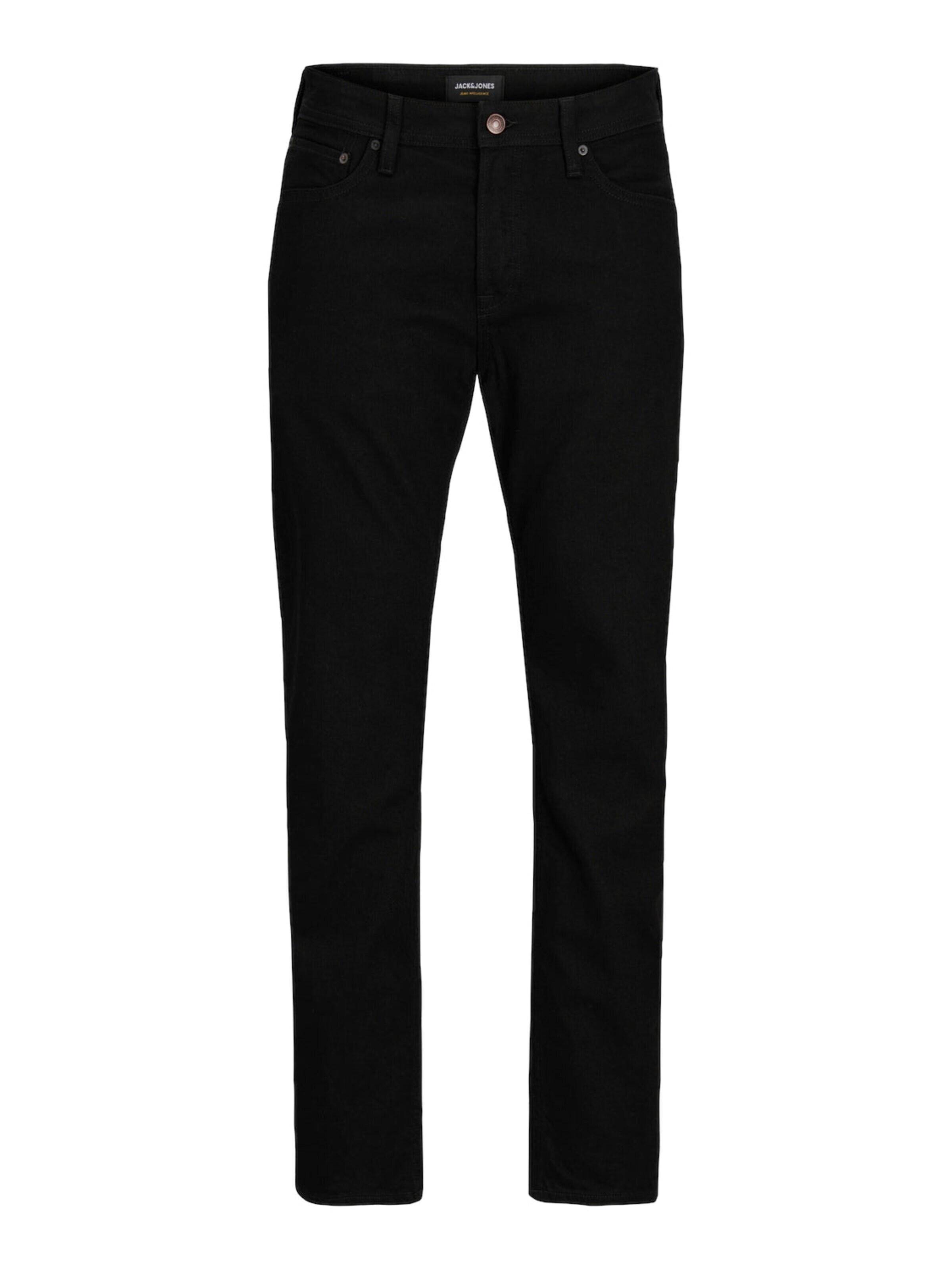 Effilé Jean '12263335' JACK & JONES en noir : devant