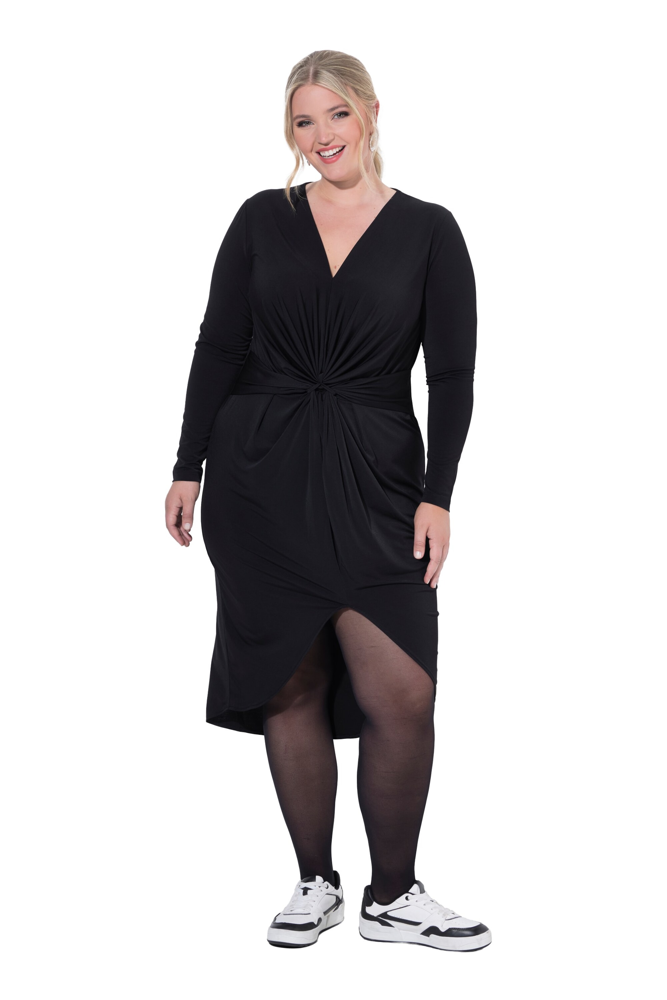 MIAMODA Jurk in Zwart: voorkant