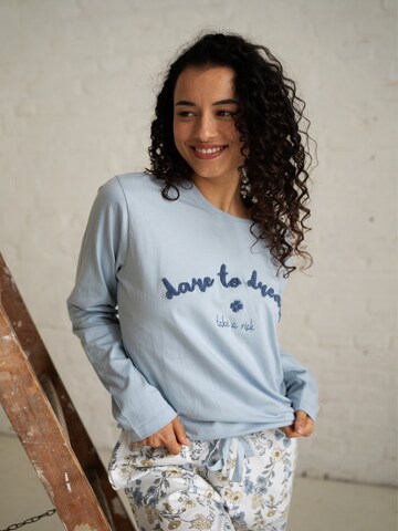 By Louise Pajama in Blue: front