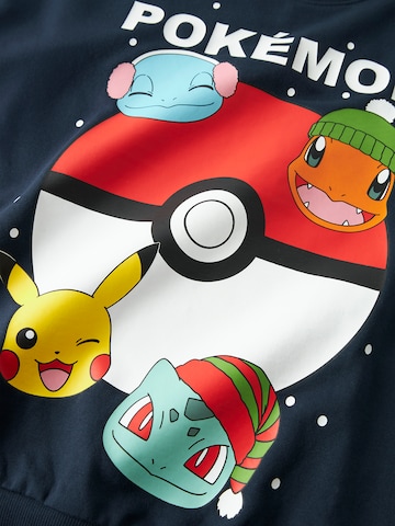 NAME IT Sweatshirt 'NKMSEVEN POKEMON' in Blue