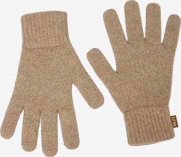 GOBI Cashmere Fingerhandschuhe 'Essential Knit Cashmere Gloves' in Grau: Vorderseite