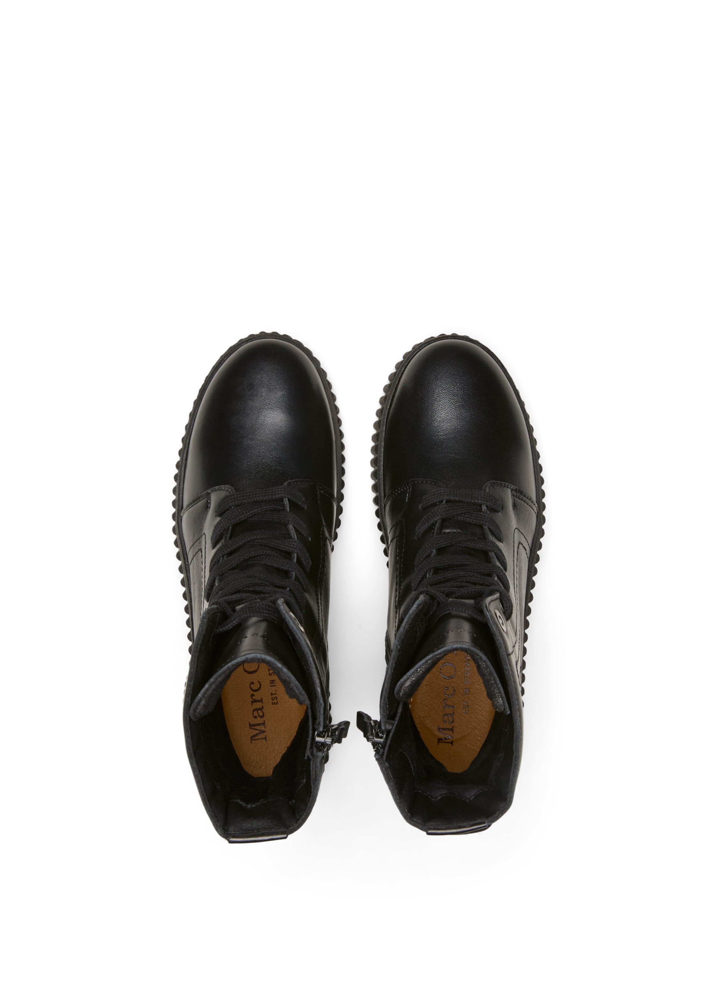 Marc O'Polo Schnürstiefelette 'Bianca' in Schwarz: oben