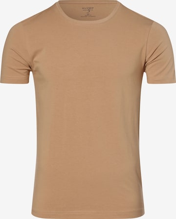 OLYMP T-Shirt in Braun: front