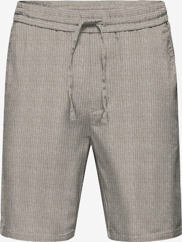 Only & Sons Regular Trousers 'LINUS' in Beige: front