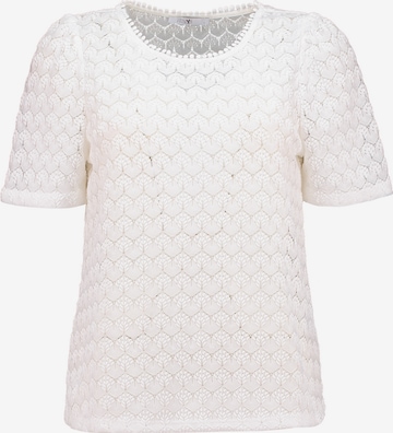 Hailys - Camiseta 'Be44cca' en blanco: frente