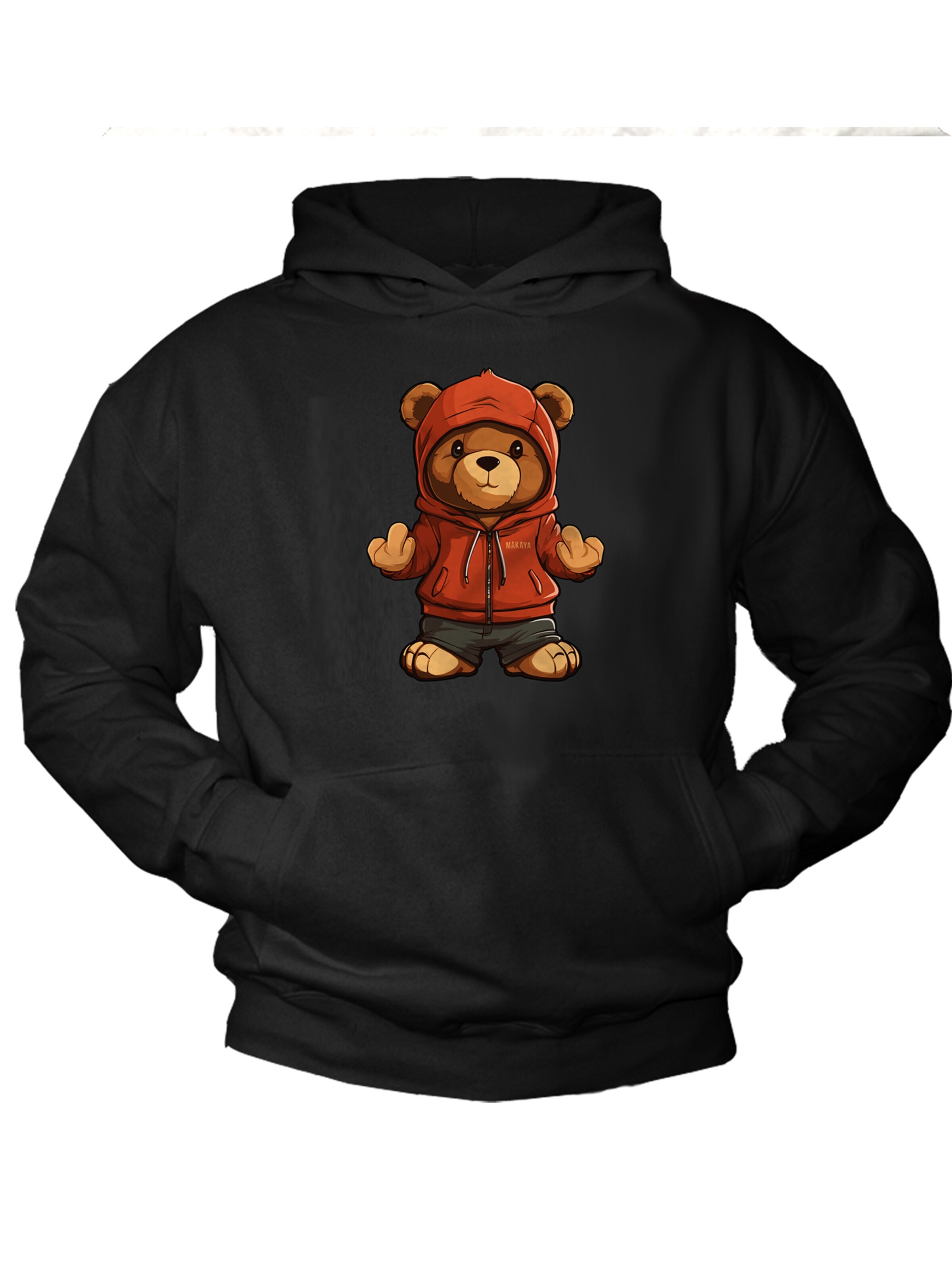 MAKAYA Sweatshirt in Black: front