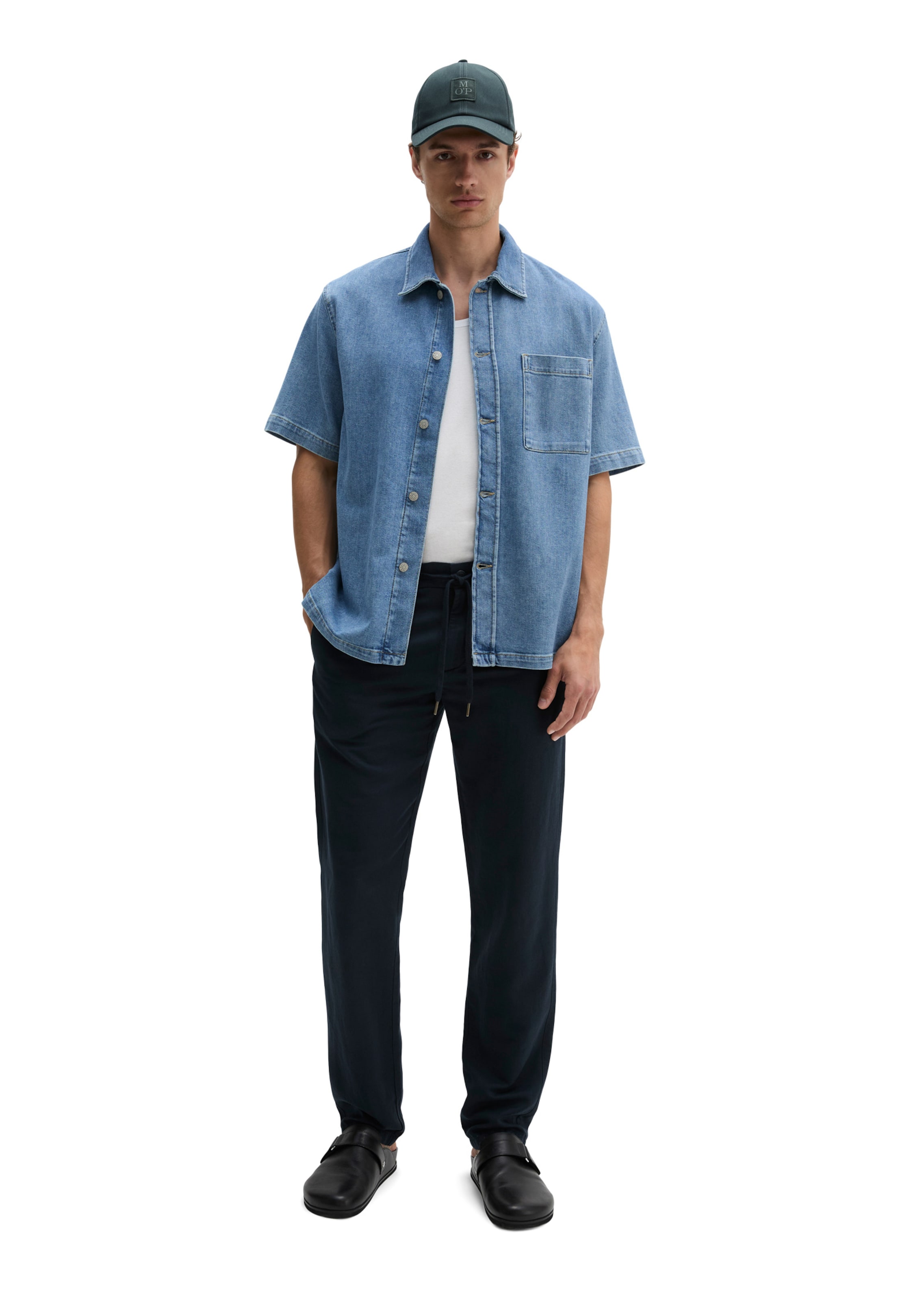 Marc O'Polo Regular fit Overhemd in Blauw