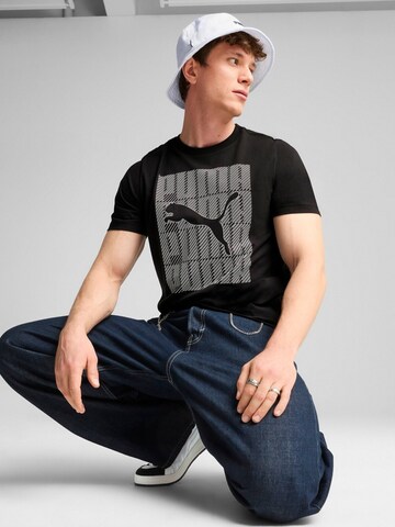 PUMA - Camiseta 'Puma Graphics Wording Tee' en negro