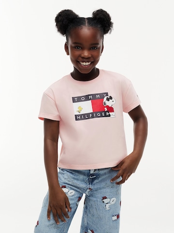 TOMMY HILFIGER Shirt 'Peanuts' in Roze: voorkant