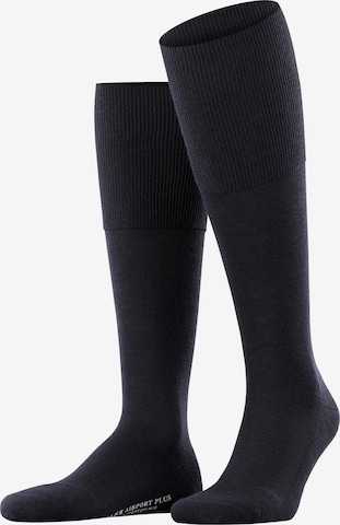 FALKE Knee High Socks 'Airport Plus' in Blue: front
