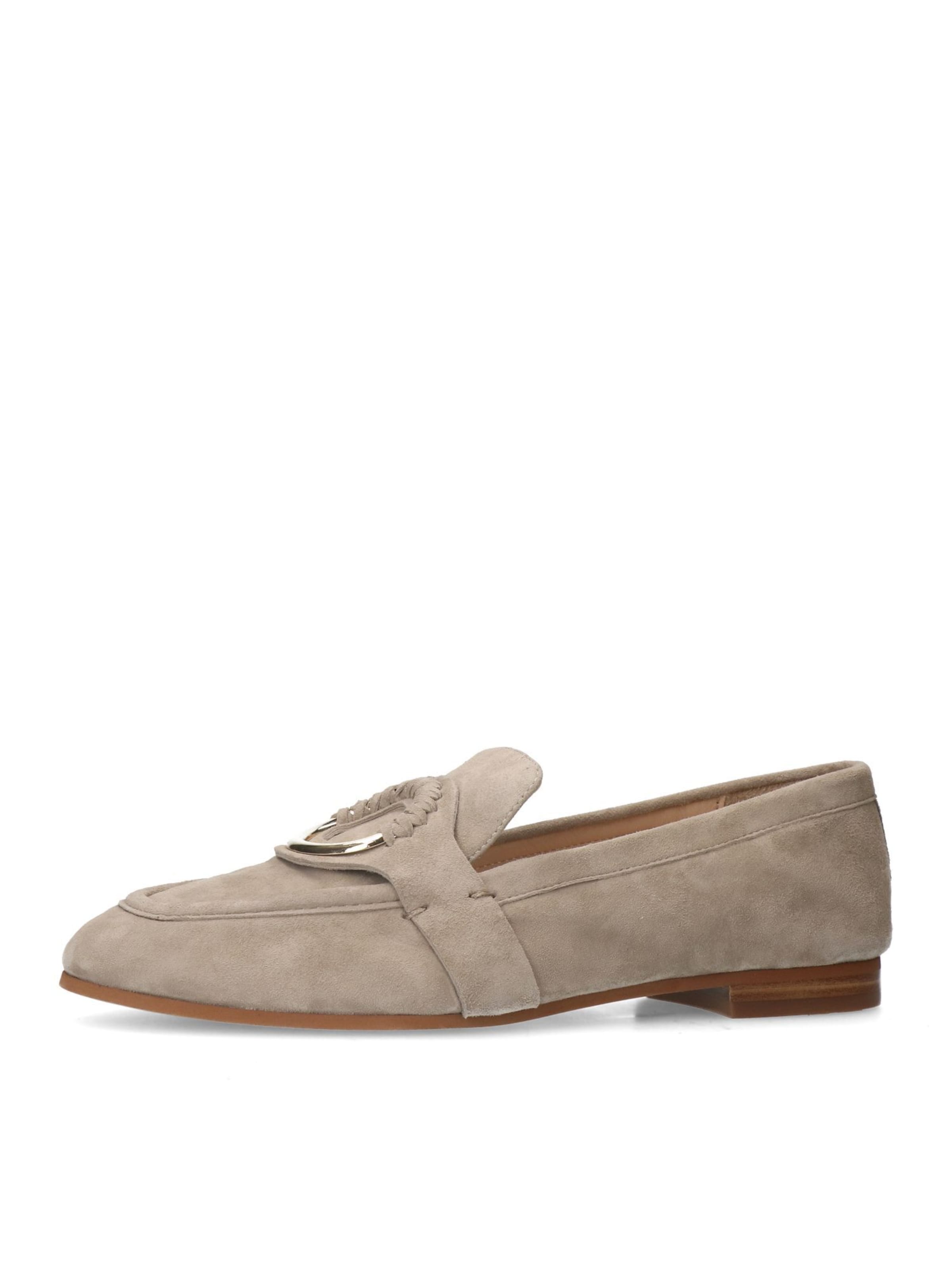 MANFIELD Slipper in Beige: Vorderseite