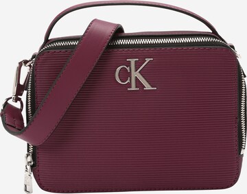 Calvin Klein Jeans Crossbody Bag 'MINIMAL MONOGRAM CAMERA' in Purple: front