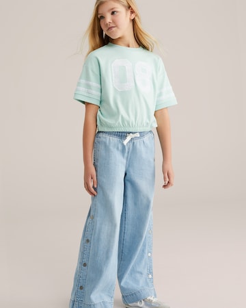 WE Fashion Тениска в зелено