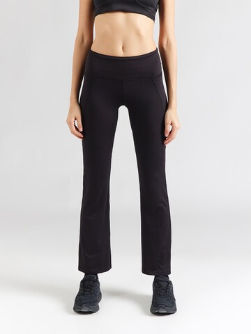 Reebok Flared Παντελόνι φόρμας 'LUX' σε μαύρο: μπροστά