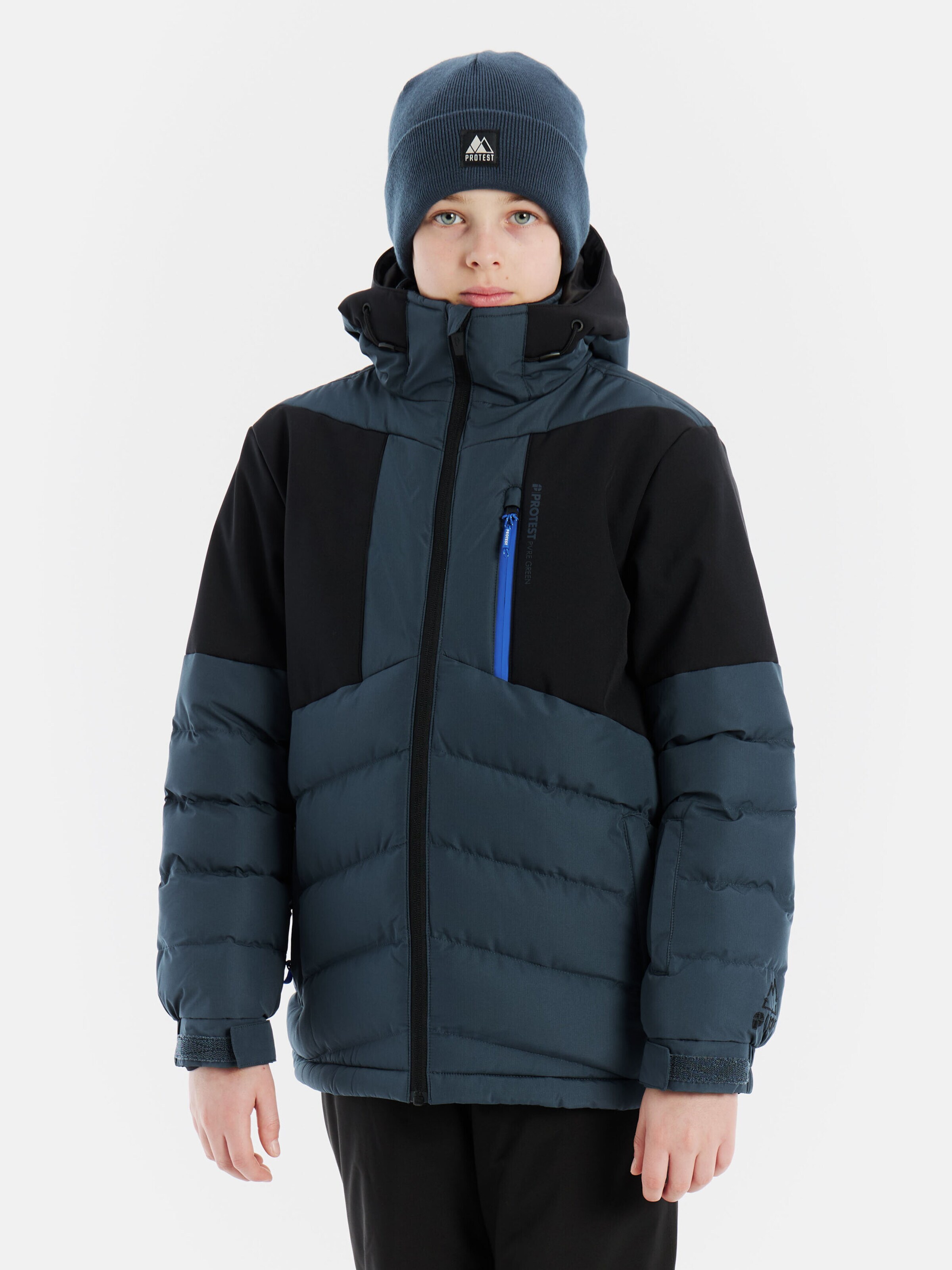 PROTEST Athletic Jacket 'PRTBrucer JR' in Blue: front