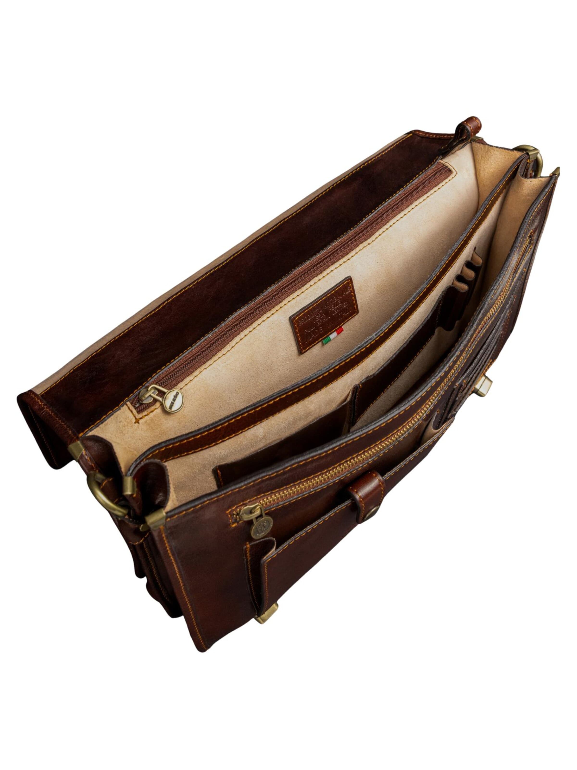 Time Resistance Briefcase 'Illusions' in Brown