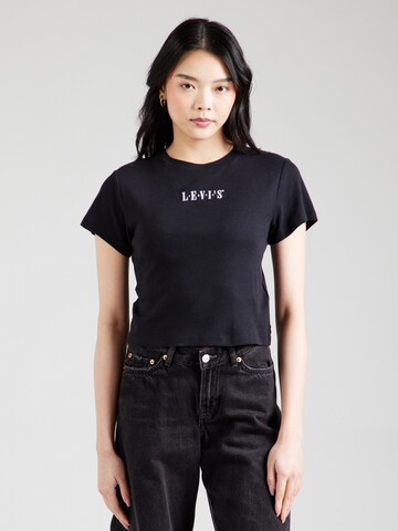 LEVI'S ® Тениска 'ESSENTIAL' в черно: отпред