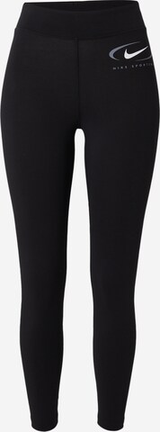 Nike Sportswear Leggings 'Swoosh' in Zwart: voorkant