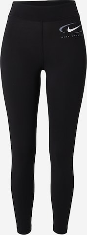 Nike Sportswear Skinny Leggings 'Swoosh' i svart: framsida