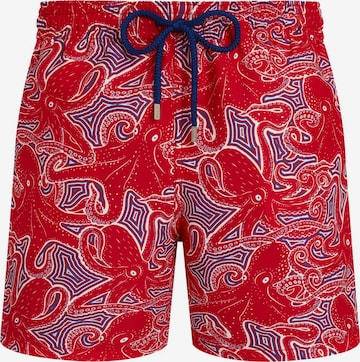 Shorts de bain Vilebrequin en rouge : devant