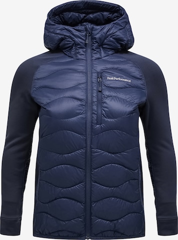 PEAK PERFORMANCE Outdoor Jacket in Blue: front