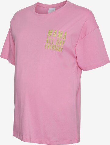 T-shirt 'Ferida' MAMALICIOUS en rose : devant