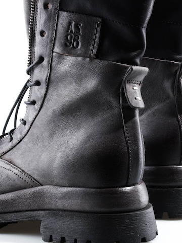Bottes à lacets A.S.98 en gris : derrière