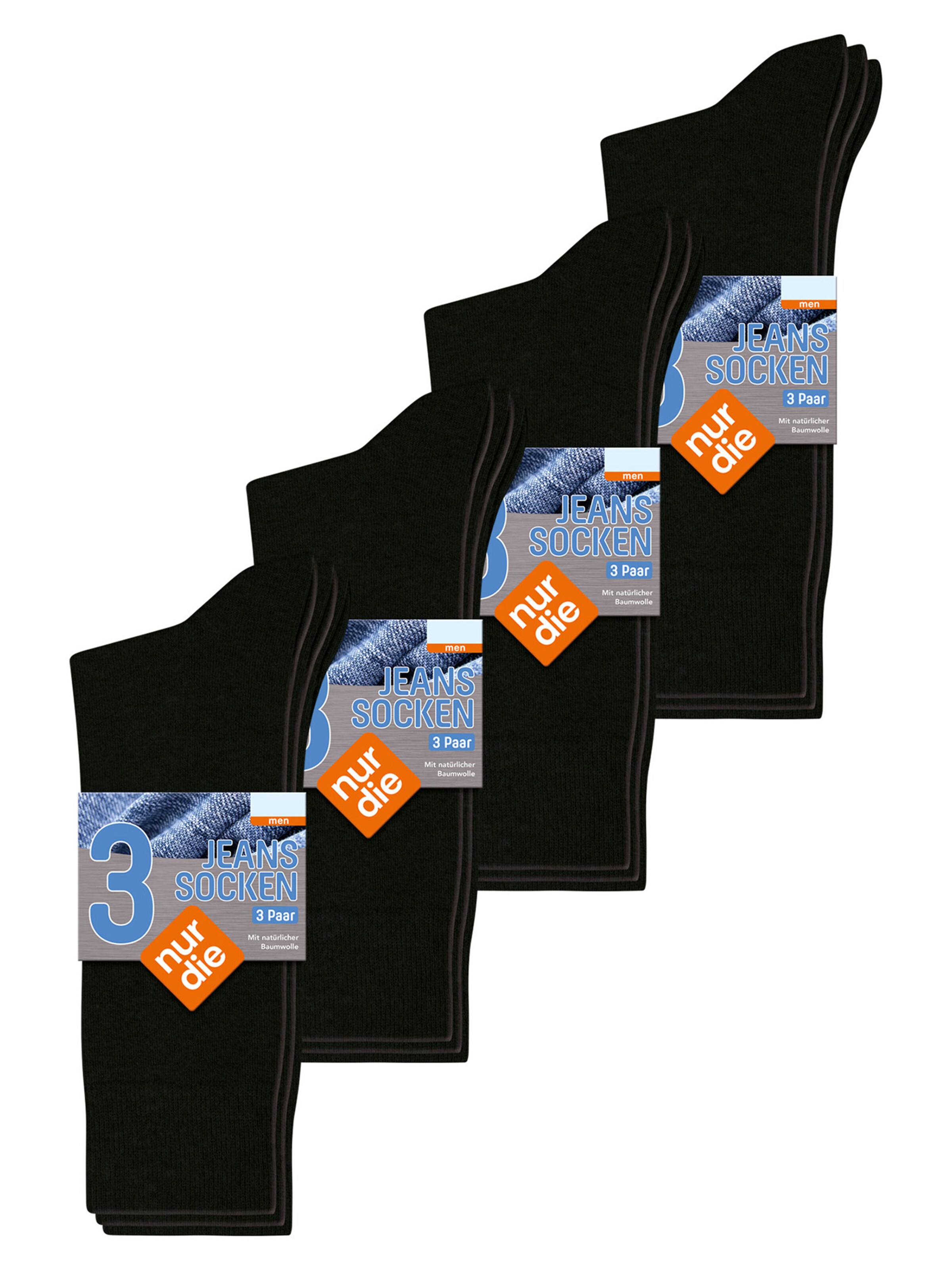 Nur Die Socks ' Jeans Socken ' in Black: front