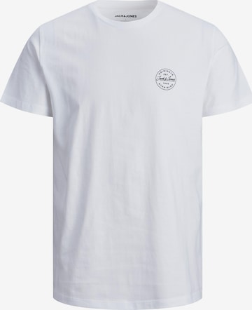 JACK & JONES T-shirt 'Shark' i vit: framsida