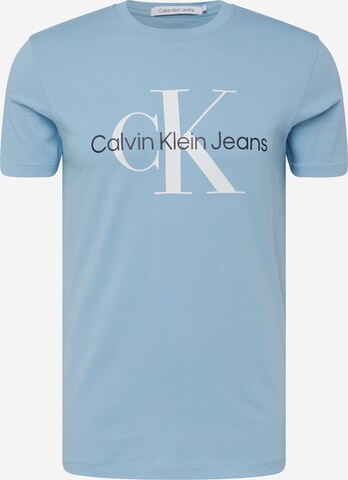 T-Shirt Calvin Klein Jeans en bleu : devant