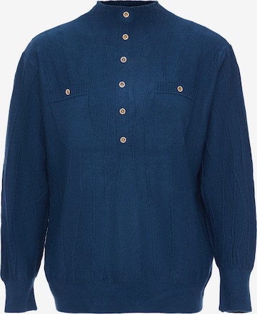 Pull-over carato en bleu : devant