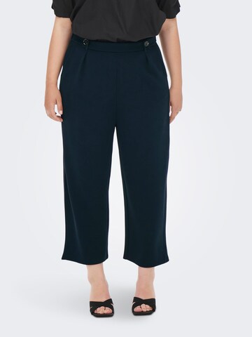 ONLY Carmakoma Loose fit Pleat-Front Pants 'Betty' in Blue: front