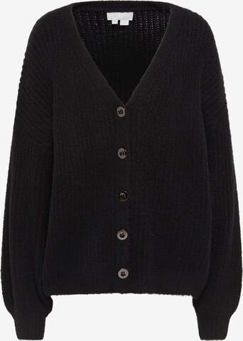 RISA Knit Cardigan in Black: front