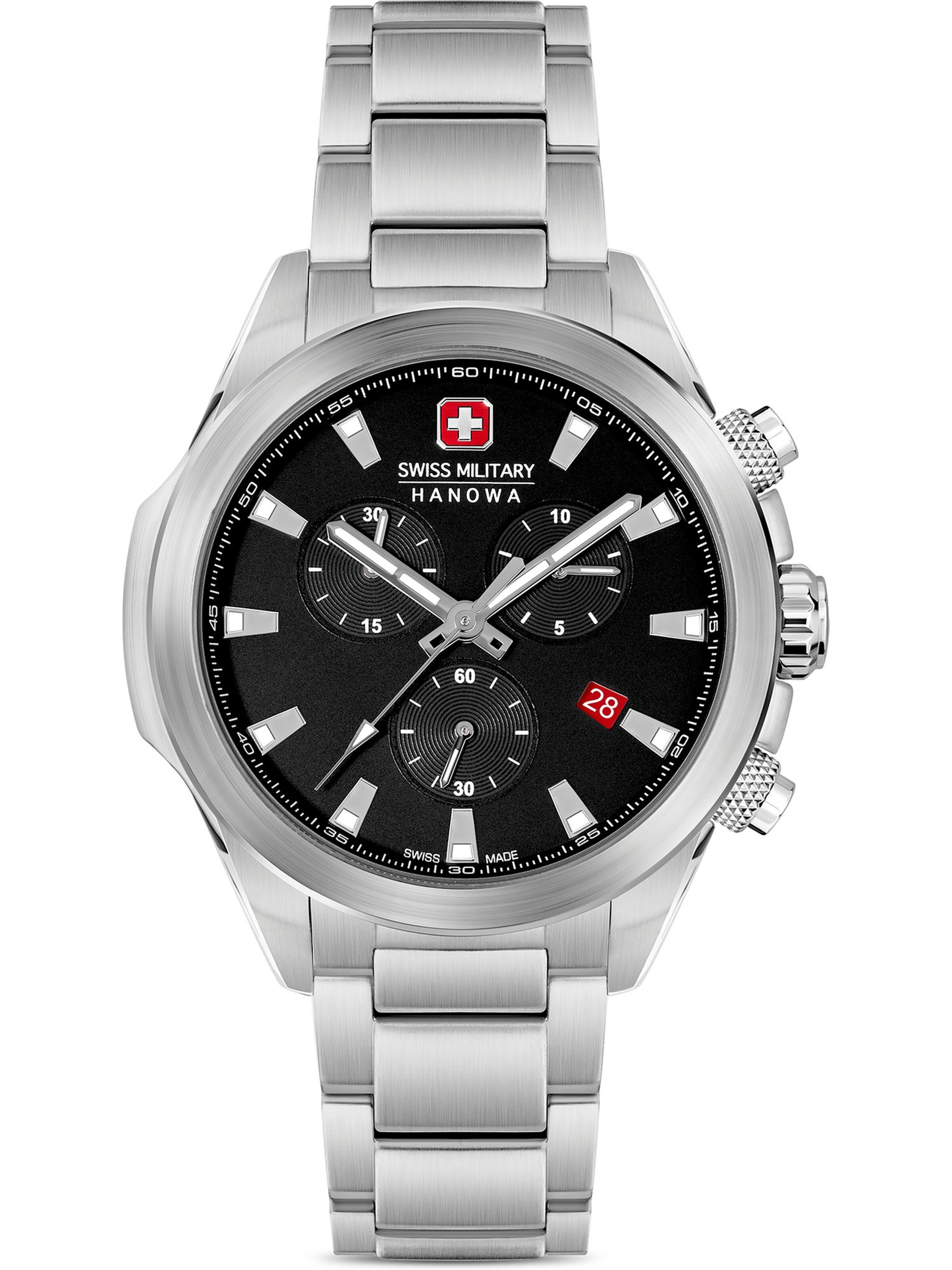 SWISS MILITARY HANOWA Uhr in Silber: Vorderseite