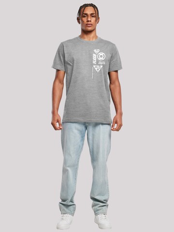 T-Shirt 'DC Comics Justice League Icons' F4NT4STIC en gris