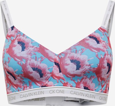 Sutien Calvin Klein Underwear pe albastru / turcoaz / roz, Vizualizare produs