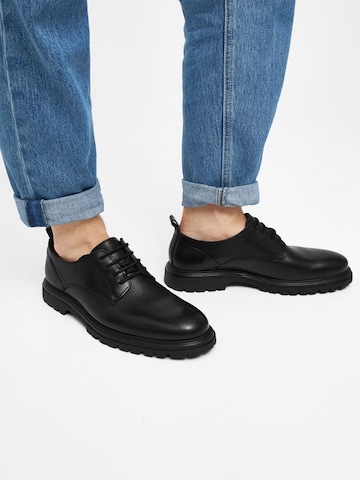 Bianco Lace-Up Shoes 'GIL' in Black: front