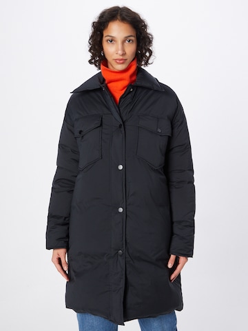 MEOTINE Χειμερινό παλτό 'CHARLIE' σε μαύρο: μπροστά
