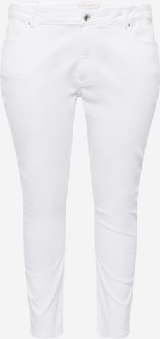 ONLY Carmakoma - Slimfit Calças de ganga 'WILLY' em branco: frente