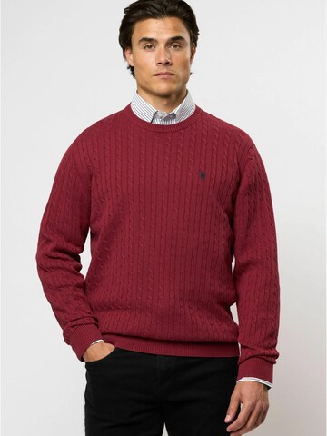U.S. POLO ASSN. Pullover 'Mads' in Rot: Vorderseite