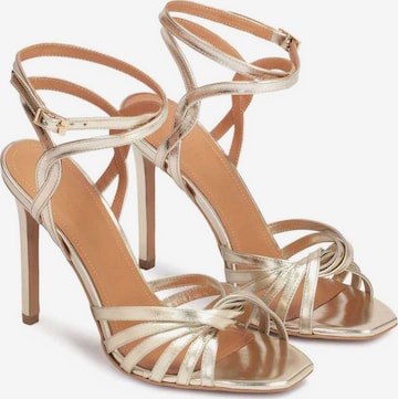 Kazar Strap sandal in Gold