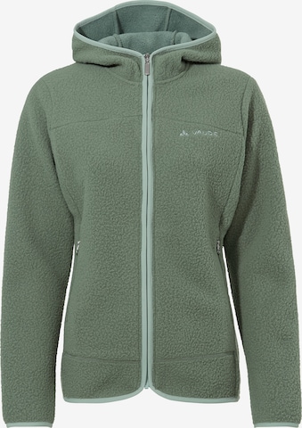 VAUDE Hitra Hoody Fleece Jacket in Grün: Vorderseite