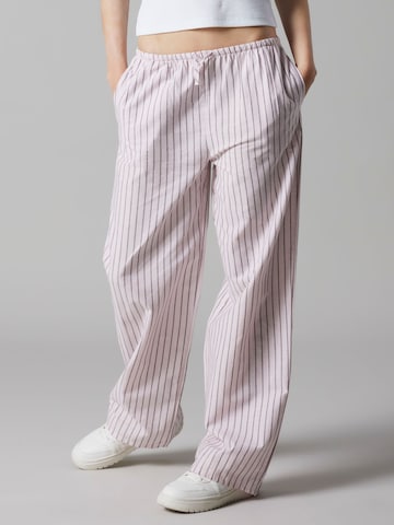 Wide Leg Pantalon LMTD en rose : devant