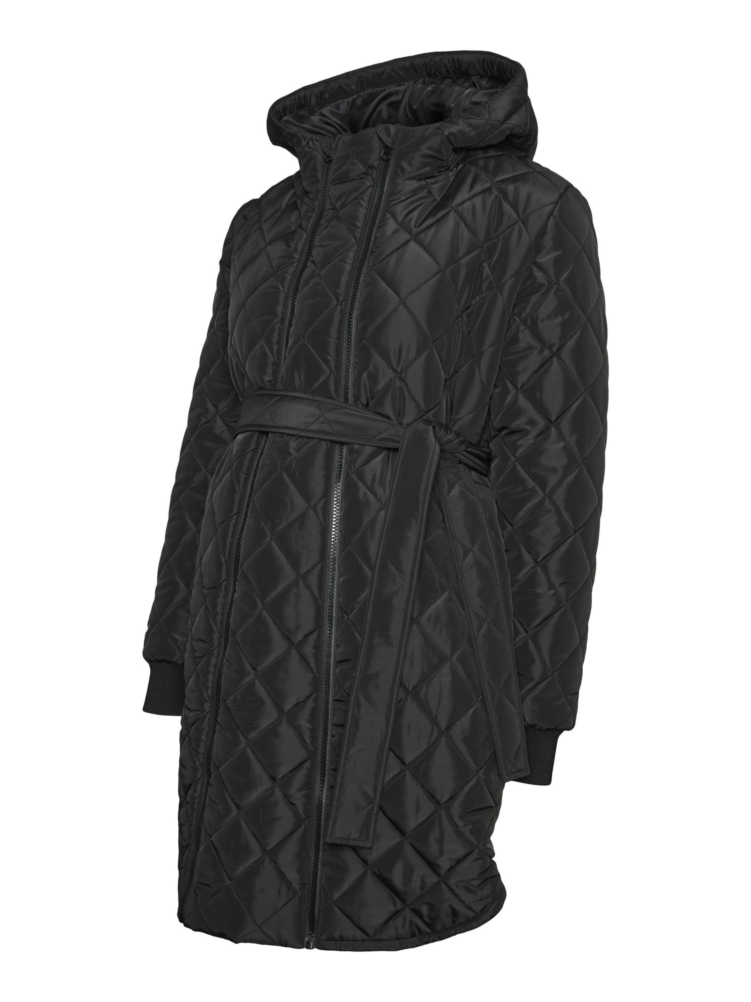 Manteau mi-saison MAMALICIOUS en noir : devant